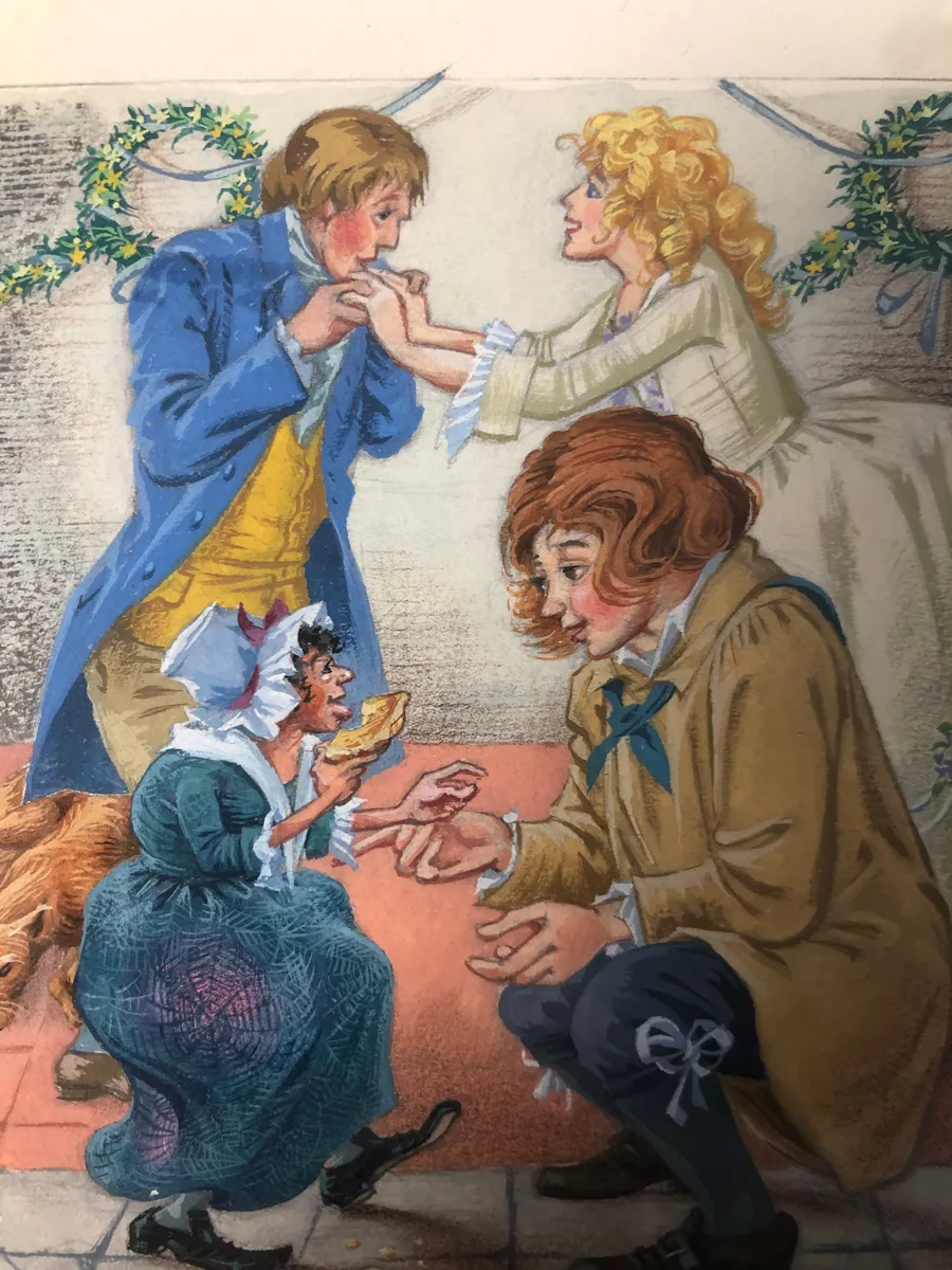 ‘She beat her broad foot…’ from ‘Country Tales’ by Beatrix Potter.