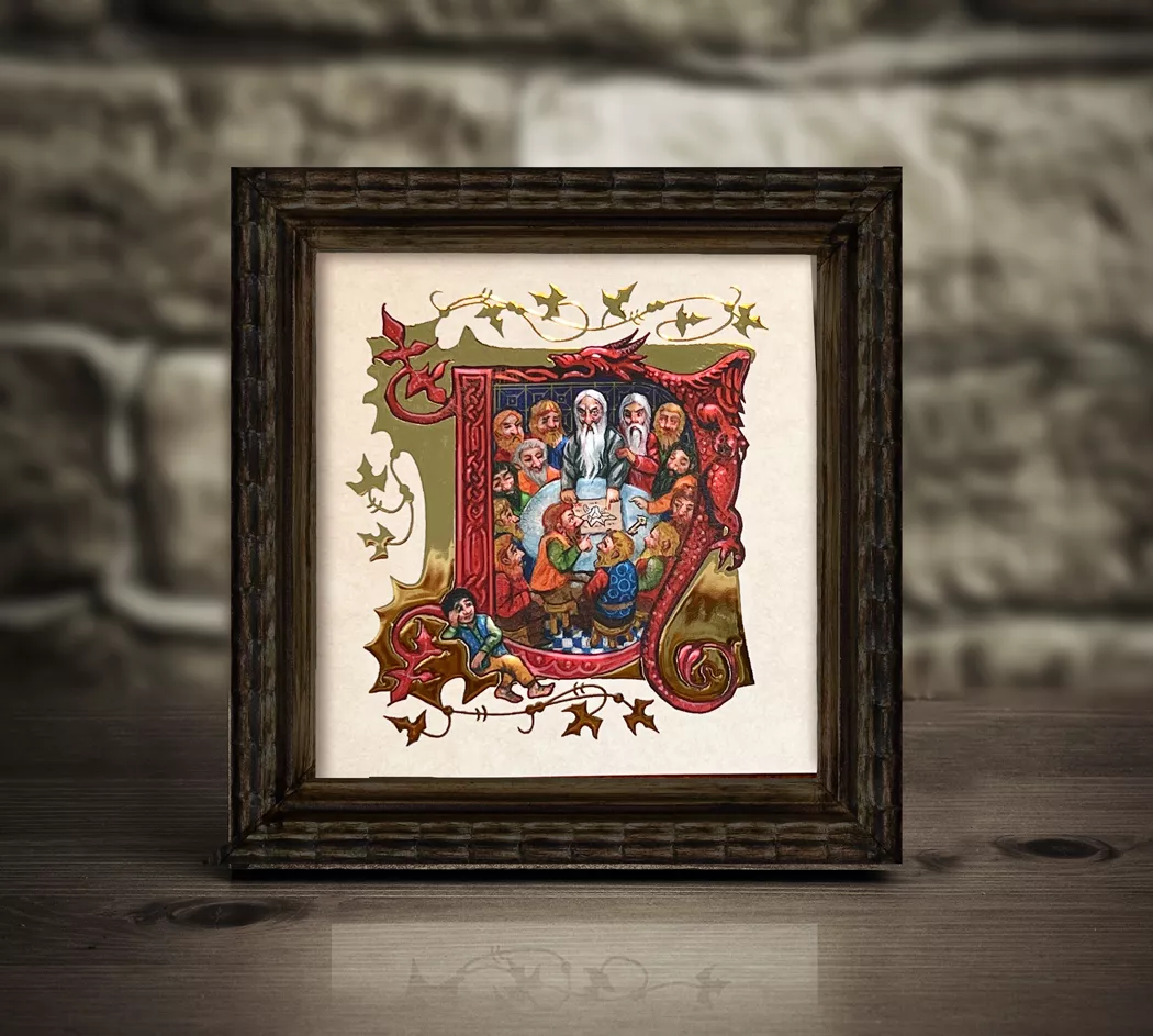 Hobbit Heros Minatures : Bilbo and the dwarves (2 prints) - Image 2