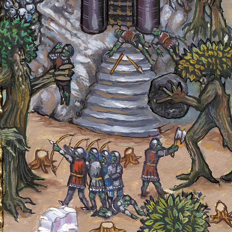 The Ents siege of Orthanc (Miniature) - Image 4