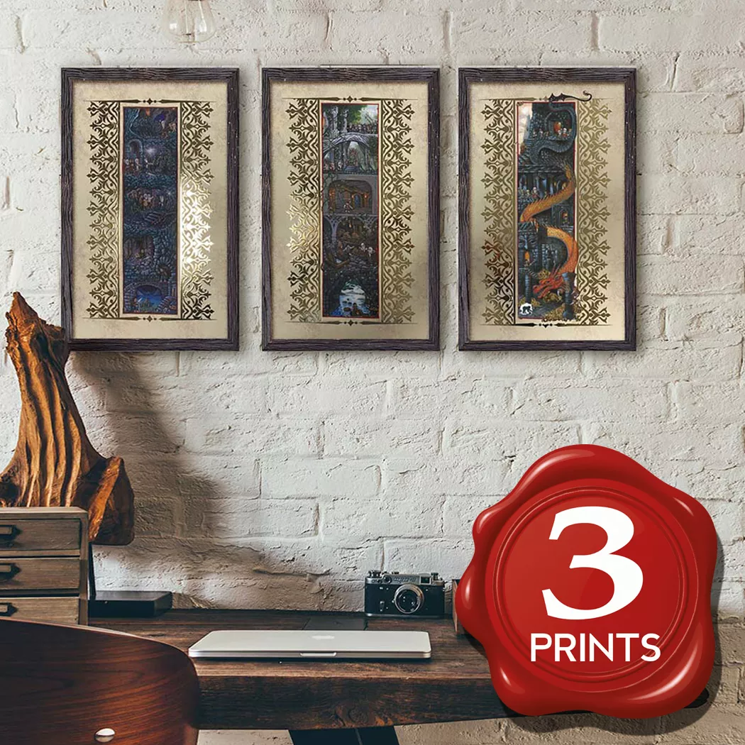 The Hobbit Miniature Triptych Series