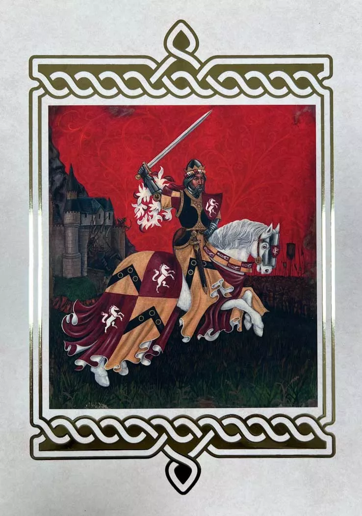 Theoden rides out – Gold foil print