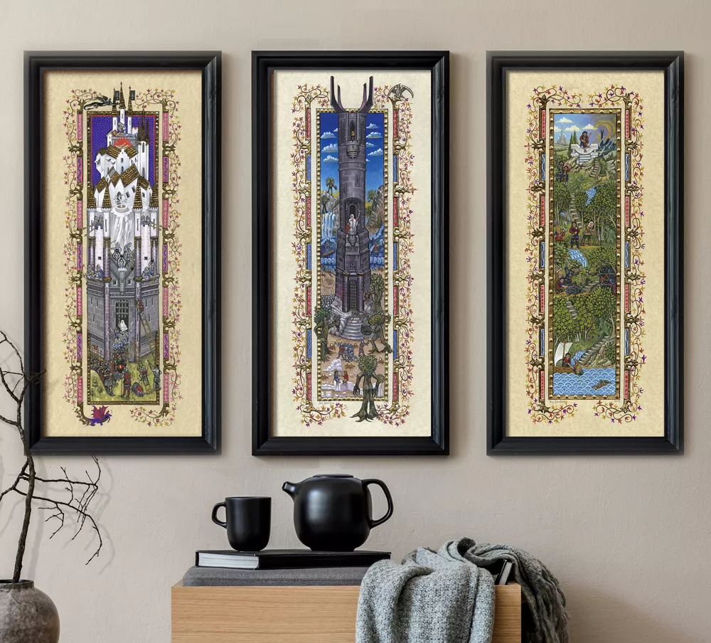 Lord of the Rings Large Triptych FREE SHIPPING